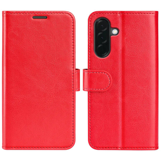 Samsung Galaxy A37 Hoesje - MobyDefend Wallet Book Case (Sluiting Achterkant) - Rood