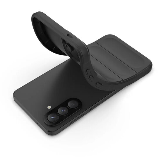 Samsung Galaxy A57 Hoesje - MobyDefend TPU Gripcase - Zwart