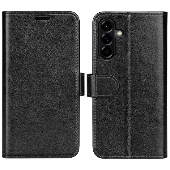 Samsung Galaxy A57 Hoesje - MobyDefend Wallet Book Case (Sluiting Achterkant) - Zwart