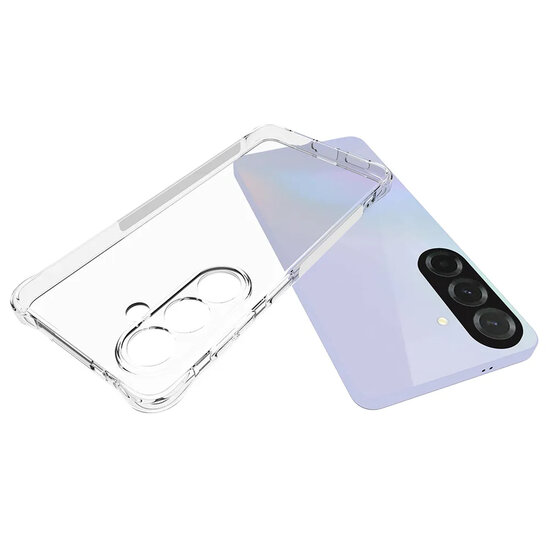 Samsung Galaxy S26 Hoesje - MobyDefend Transparante Shockproof TPU Backcover - Verstevigde Hoeken - Volledig Doorzichtig