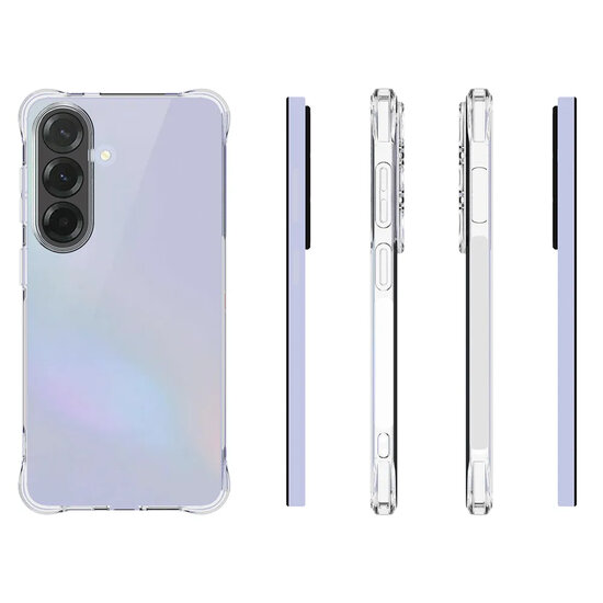 Samsung Galaxy S26 Hoesje - MobyDefend Transparante Shockproof TPU Backcover - Verstevigde Hoeken - Volledig Doorzichtig