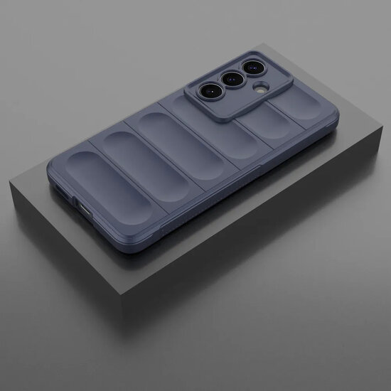 Samsung Galaxy S26 Hoesje - MobyDefend TPU Gripcase - Blauw