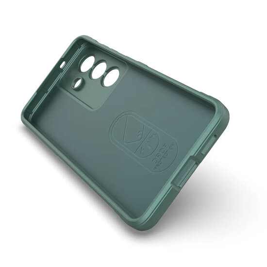 Samsung Galaxy S26 Hoesje - MobyDefend TPU Gripcase - Groen