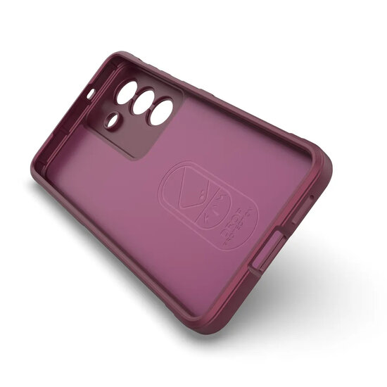 Samsung Galaxy S26 Hoesje - MobyDefend TPU Gripcase - Donkerpaars