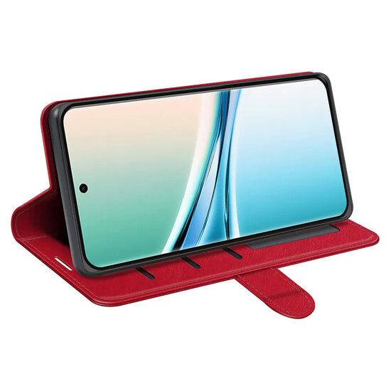 Xiaomi Redmi Note 15 5G Hoesje - MobyDefend Wallet Book Case (Sluiting Achterkant) - Rood