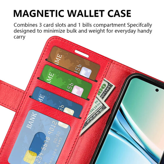 Xiaomi Redmi Note 15 5G Hoesje - MobyDefend Wallet Book Case (Sluiting Achterkant) - Bruin