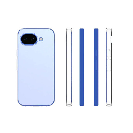 Google Pixel 10a Hoesje - MobyDefend Transparante TPU Backcover - Volledig Doorzichtig