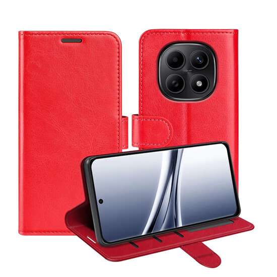 Xiaomi Redmi Note 15 4G Hoesje - MobyDefend Wallet Book Case (Sluiting Achterkant) - Rood