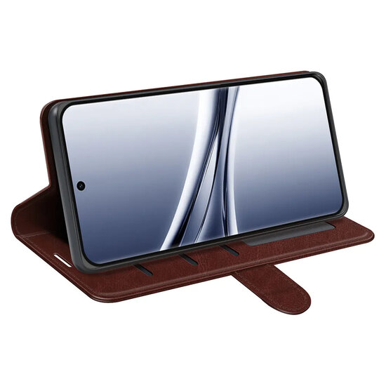 Xiaomi Redmi Note 15 4G Hoesje - MobyDefend Wallet Book Case (Sluiting Achterkant) - Bruin
