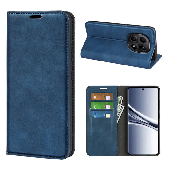 Xiaomi Redmi Note 15 4G Hoesje - MobyDefend Luxe Wallet Bookcase (Magnetische Sluiting) - Blauw