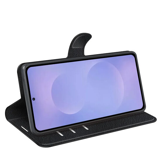 Samsung Galaxy S26 Hoesje - MobyDefend Kunstleren Wallet Book Case (Sluiting Voorkant) - Zwart