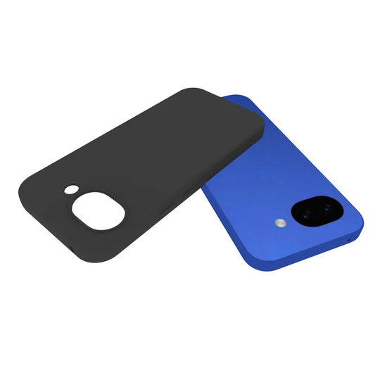 Google Pixel 10a Hoesje - MobyDefend TPU Backcover - Mat Zwart