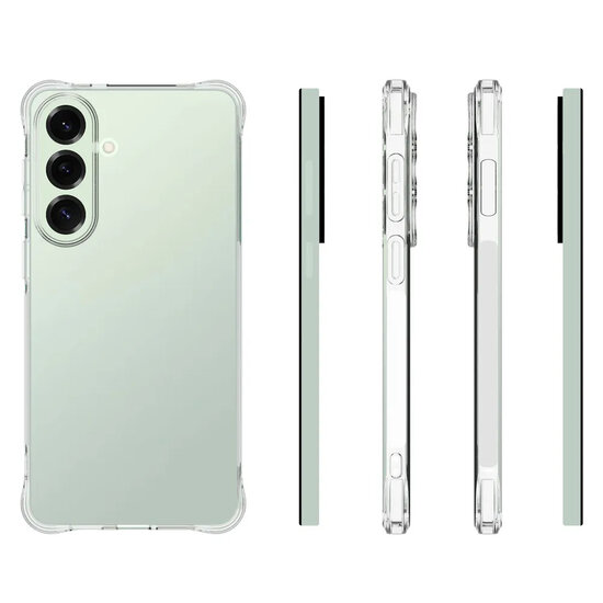Samsung Galaxy S26 Plus (S26+) Hoesje - MobyDefend Transparante Shockproof TPU Backcover - Verstevigde Hoeken - Volledig Doorzichtig