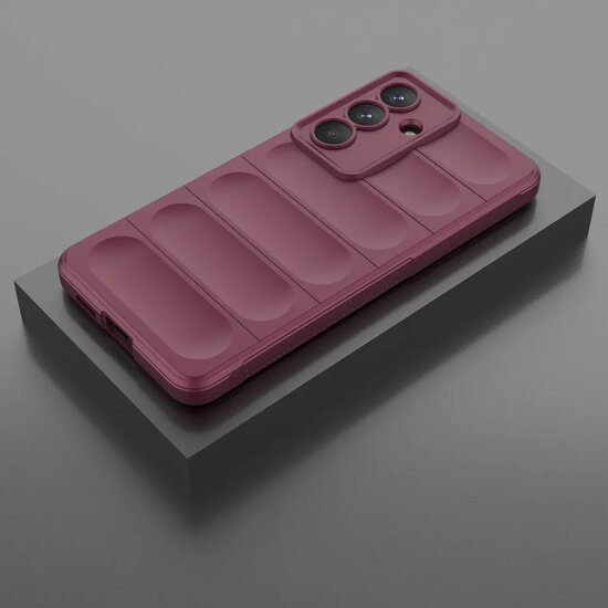 Samsung Galaxy S26 Plus (S26+) Hoesje - MobyDefend TPU Gripcase - Donkerpaars