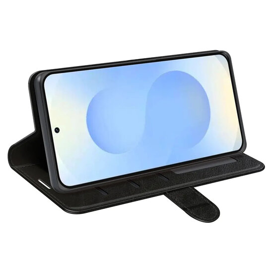 Samsung Galaxy S26 Plus (S26+) Hoesje - MobyDefend Wallet Book Case (Sluiting Achterkant) - Zwart