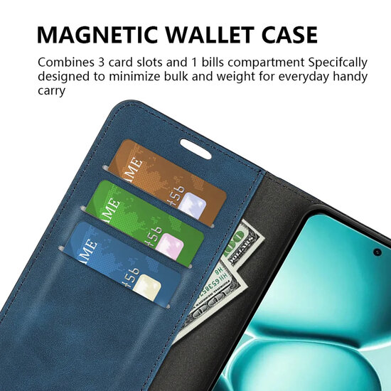 Xiaomi Redmi Note 15 Pro Plus 5G Hoesje - MobyDefend Luxe Wallet Bookcase (Magnetische Sluiting) - Zwart