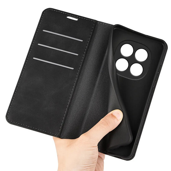 Xiaomi Redmi Note 15 Pro Plus 5G Hoesje - MobyDefend Luxe Wallet Bookcase (Magnetische Sluiting) - Zwart
