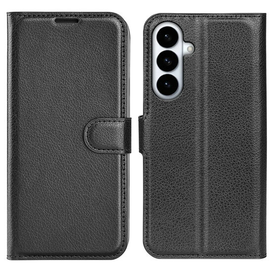 Samsung Galaxy S26 Plus (S26+) Hoesje - MobyDefend Kunstleren Wallet Book Case (Sluiting Voorkant) - Zwart
