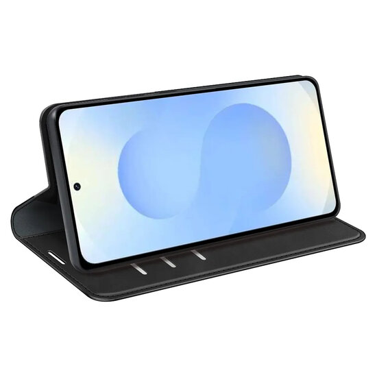 Samsung Galaxy S26 Plus (S26+) Hoesje - MobyDefend Luxe Wallet Bookcase (Magnetische Sluiting) - Zwart