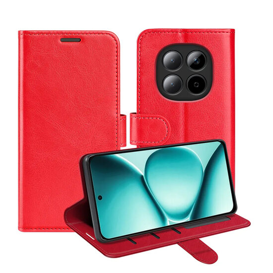 Xiaomi Redmi Note 15 Pro 5G Hoesje - MobyDefend Wallet Book Case (Sluiting Achterkant) - Rood