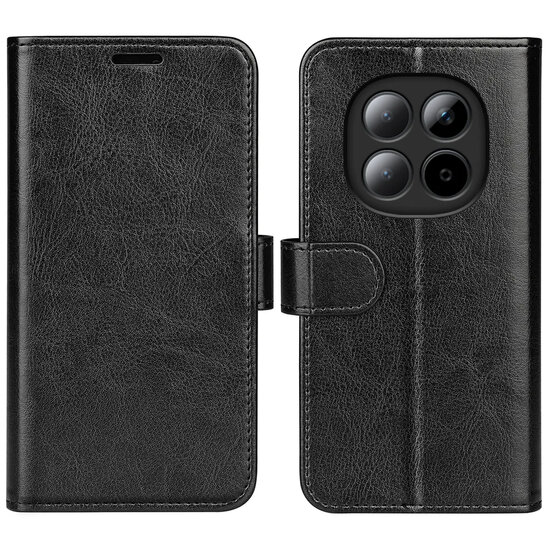 Xiaomi Redmi Note 15 Pro 5G Hoesje - MobyDefend Wallet Book Case (Sluiting Achterkant) - Zwart