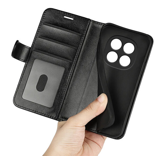 Xiaomi Redmi Note 15 Pro 5G Hoesje - MobyDefend Wallet Book Case (Sluiting Achterkant) - Zwart