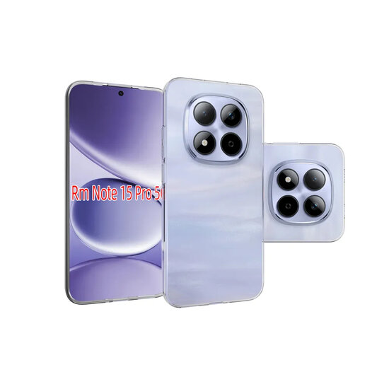 Xiaomi Redmi Note 15 Pro 5G Hoesje - MobyDefend Transparante TPU Backcover - Volledig Doorzichtig