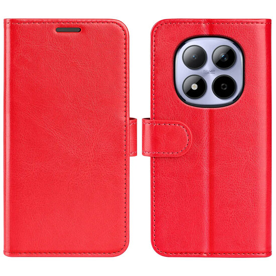Xiaomi Redmi Note 15 Pro 4G Hoesje - MobyDefend Wallet Book Case (Sluiting Achterkant) - Rood