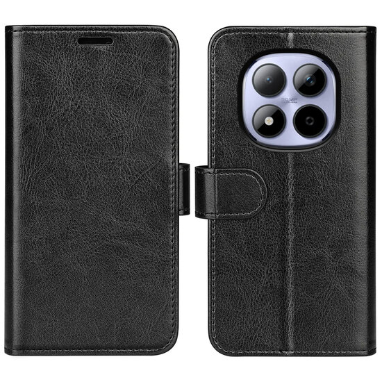 Xiaomi Redmi Note 15 Pro 4G Hoesje - MobyDefend Wallet Book Case (Sluiting Achterkant) - Zwart