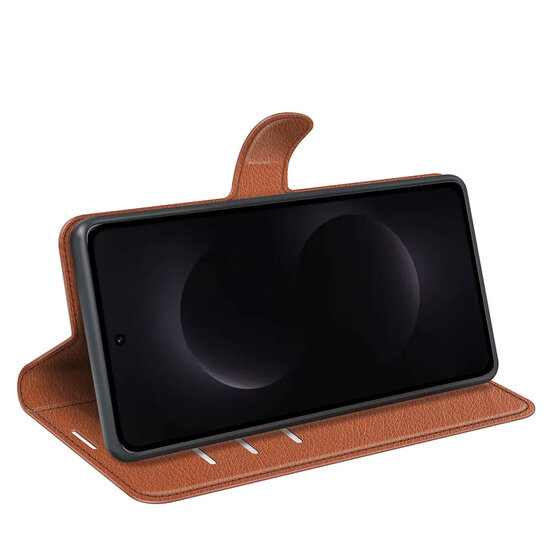 Samsung Galaxy S26 Ultra Hoesje - MobyDefend Kunstleren Wallet Book Case (Sluiting Voorkant) - Bruin