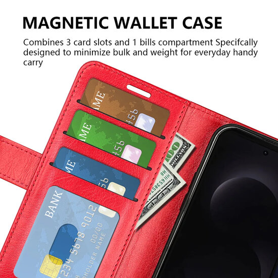 Samsung Galaxy S26 Ultra Hoesje - MobyDefend Wallet Book Case (Sluiting Achterkant) - Zwart