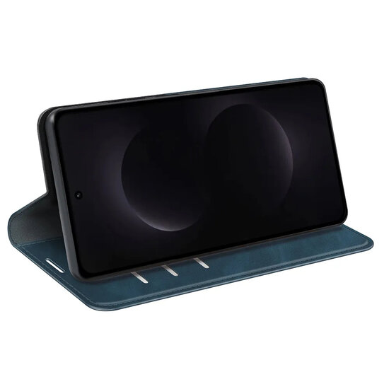 Samsung Galaxy S26 Ultra Hoesje - MobyDefend Luxe Wallet Bookcase (Magnetische Sluiting) - Blauw