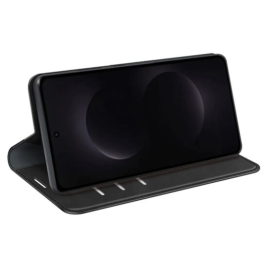 Samsung Galaxy S26 Ultra Hoesje - MobyDefend Luxe Wallet Bookcase (Magnetische Sluiting) - Zwart