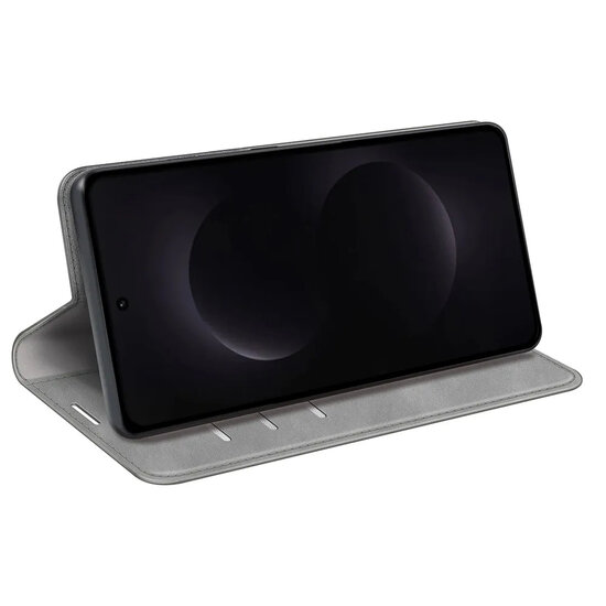 Samsung Galaxy S26 Ultra Hoesje - MobyDefend Luxe Wallet Bookcase (Magnetische Sluiting) - Grijs