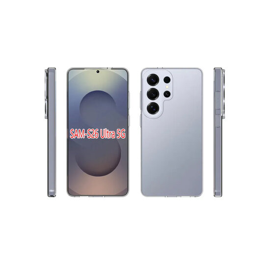 Samsung Galaxy S26 Ultra Hoesje - MobyDefend Transparante TPU Backcover - Volledig Doorzichtig