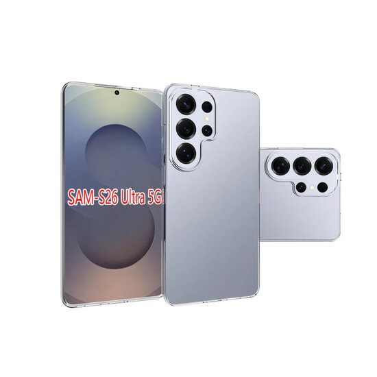 Samsung Galaxy S26 Ultra Hoesje - MobyDefend Transparante TPU Backcover - Volledig Doorzichtig