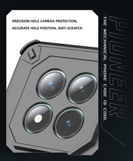 Xiaomi Redmi Note 15 Pro 5G Hoesje - MobyDefend Dubbelgelaagde Pantsercase Met Standaard - Roze