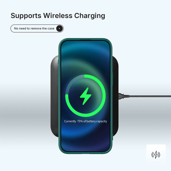 OnePlus Nord 5 Hoesje - MobyDefend Matte Siliconen Backcover - Groen