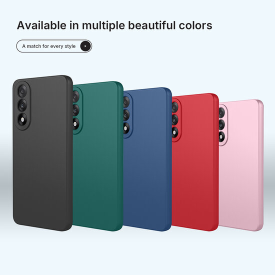 OnePlus Nord 5 Hoesje - MobyDefend Matte Siliconen Backcover - Groen