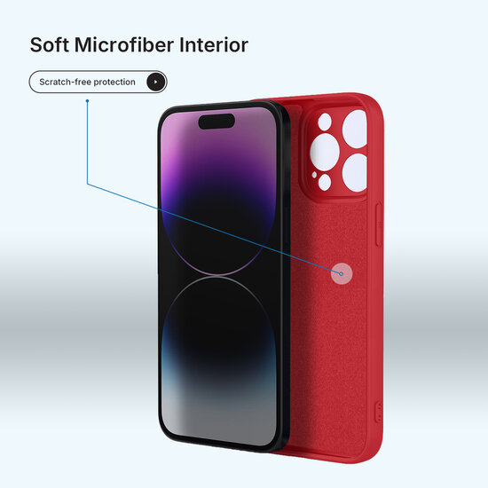 Samsung Galaxy A56 Hoesje - MobyDefend Matte Siliconen Backcover - Framboosrood