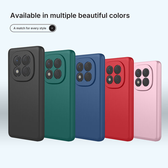 Xiaomi Redmi Note 15 Pro 4G Hoesje - MobyDefend Matte Siliconen Backcover - Licht Roze