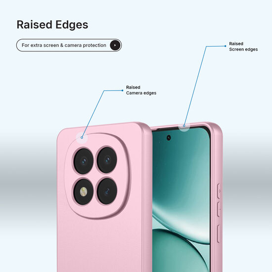 Xiaomi Redmi Note 15 Pro 5G Hoesje - MobyDefend Matte Siliconen Backcover - Licht Roze