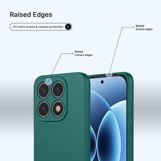 Xiaomi 17 Hoesje - MobyDefend Matte Siliconen Backcover - Groen