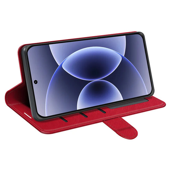 Xiaomi 17 Hoesje - MobyDefend Wallet Book Case (Sluiting Achterkant) - Rood