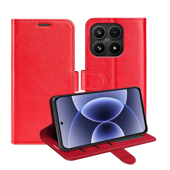 Xiaomi 17 Hoesje - MobyDefend Wallet Book Case (Sluiting Achterkant) - Rood