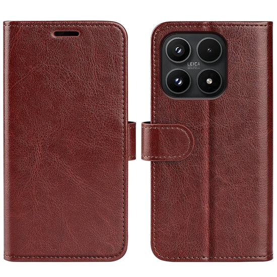 Xiaomi 17 Hoesje - MobyDefend Wallet Book Case (Sluiting Achterkant) - Bruin