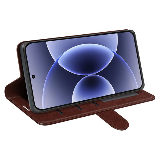Xiaomi 17 Hoesje - MobyDefend Wallet Book Case (Sluiting Achterkant) - Bruin