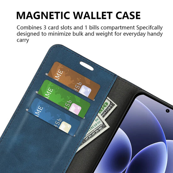 Xiaomi 17 Hoesje - MobyDefend Luxe Wallet Bookcase (Magnetische Sluiting) - Rood