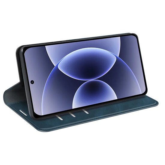 Xiaomi 17 Hoesje - MobyDefend Luxe Wallet Bookcase (Magnetische Sluiting) - Blauw