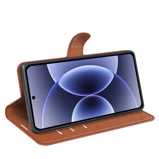 Xiaomi 17 Hoesje - MobyDefend Kunstleren Wallet Book Case (Sluiting Voorkant) - Bruin